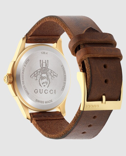 Reloj de hombre Gucci Le Marché des Merveilles YA126451 de piel marrón