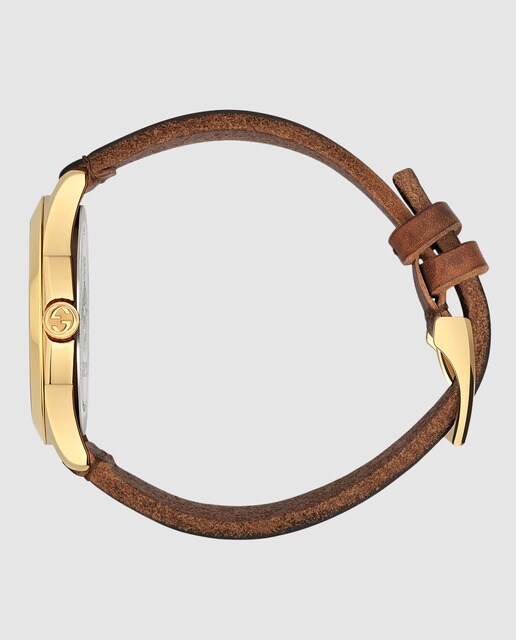 Reloj de hombre Gucci Le Marché des Merveilles YA126451 de piel marrón