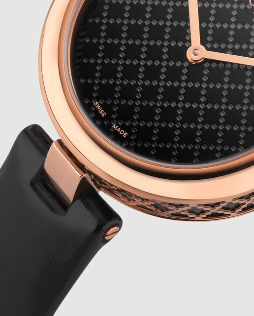 Reloj de mujer Gucci Diamantissima YA141401 de piel negro