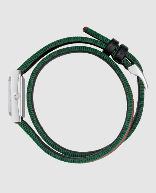 Reloj de mujer Gucci G-Frame YA147503 de nylon bicolor