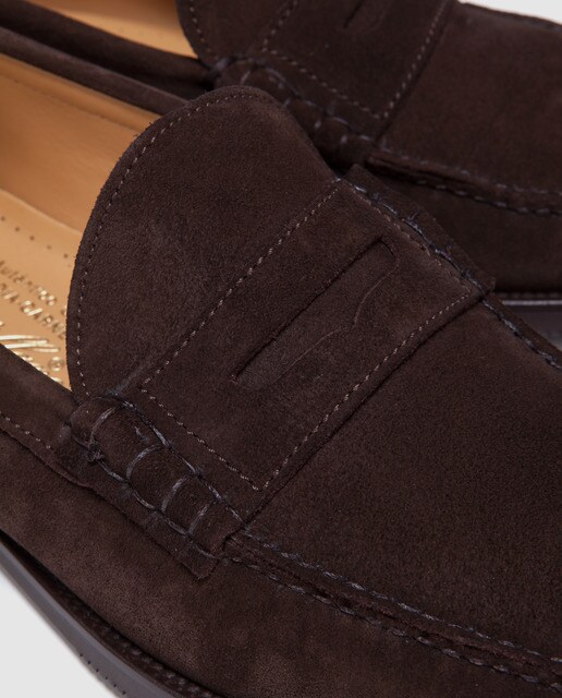 Mocasines de hombre Castellano en piel de color marrón