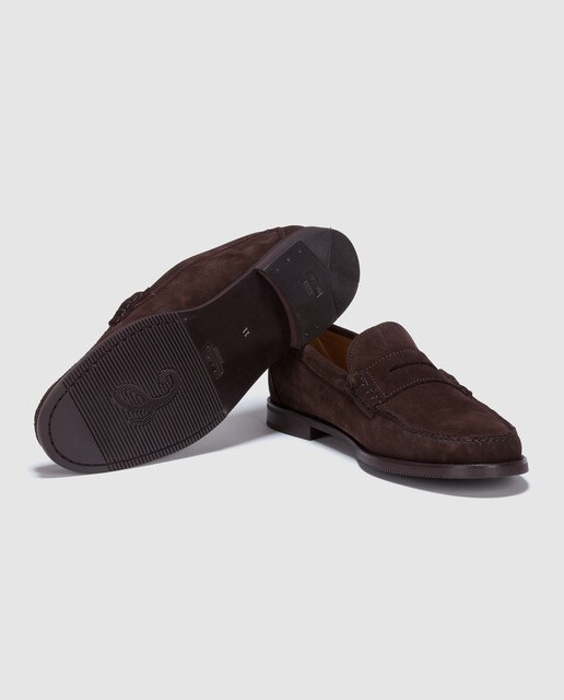 Mocasines de hombre Castellano en piel de color marrón