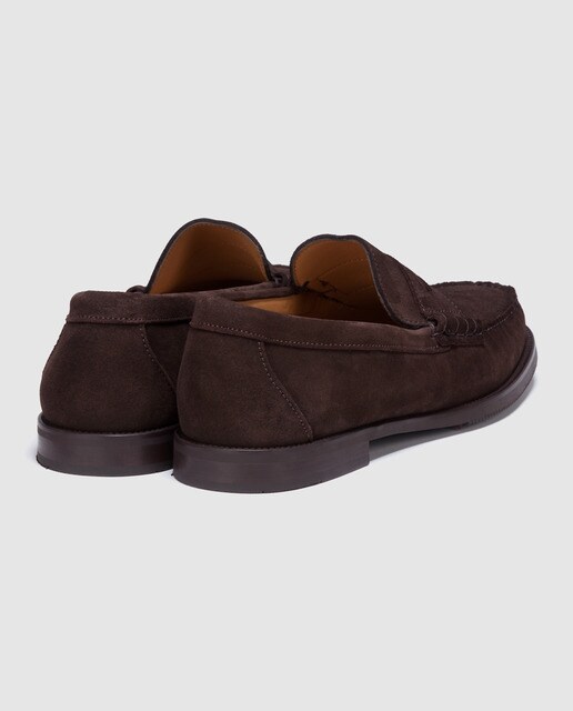 Mocasines de hombre Castellano en piel de color marrón