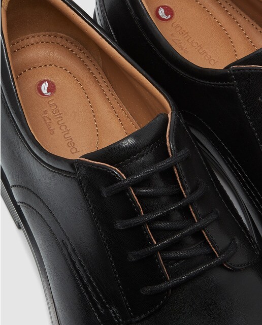 Zapatos de cordones de hombre Clarks de piel en color negro