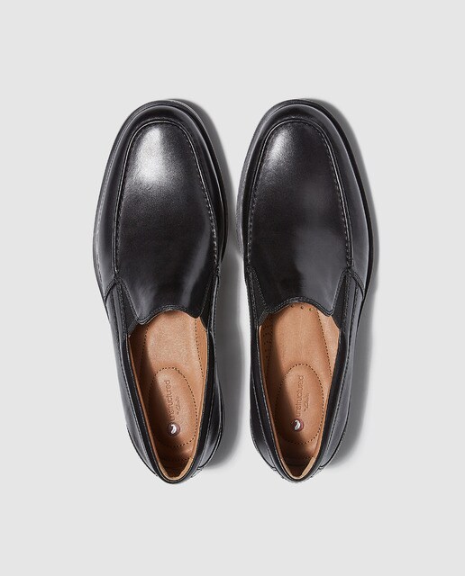 Mocasines de hombre Clarks de piel en color negro