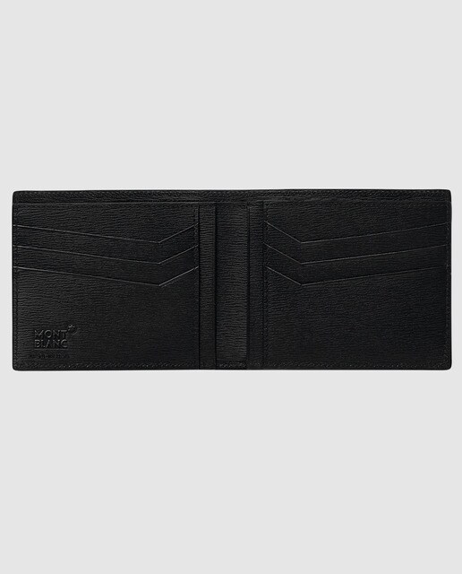 Cartera de hombre en piel grabada de color negro