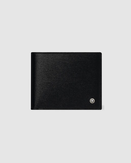 Cartera de hombre en piel de color negro