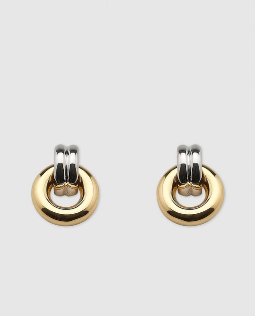 Pendientes de oro bicolor El Corte Inglés