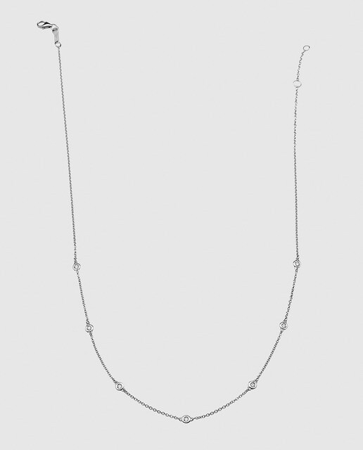 Collar de oro blanco y diamantes El Corte Inglés