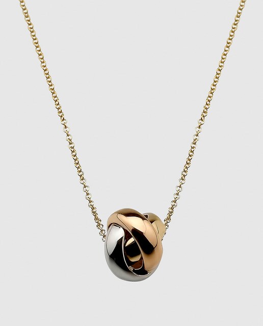 Collar de oro tricolor y diamantes El Corte Inglés
