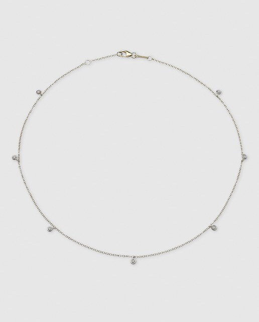 Collar de oro bicolor y diamantes El Corte Inglés