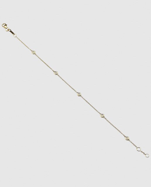Pulsera de oro amarillo y diamantes El Corte Inglés
