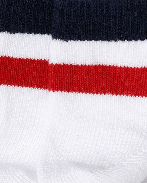 Calcetines de niño Cotton Juice en blanco con doble raya