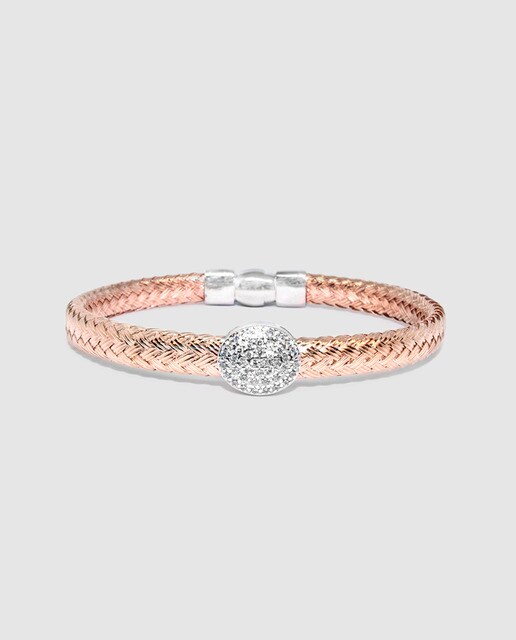 Pulsera Alexandra Plata Sunset de plata rosa y circonitas