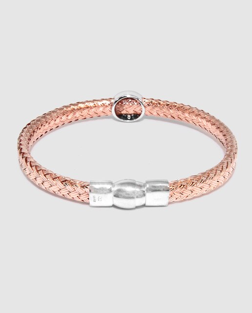 Pulsera Alexandra Plata Sunset de plata rosa y circonitas