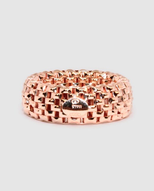 Anillo Alexandra Plata Sunset de plata rosa flexible
