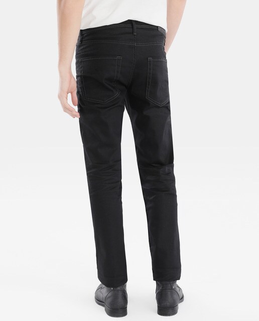 Pantalón cinco bolsillos de hombre Jack & Jones regular negro