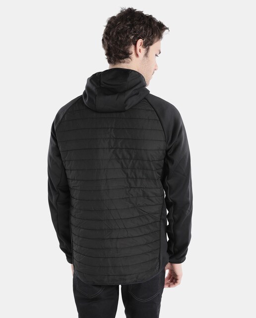 Cazadora de hombre Jack & Jones negra con capucha