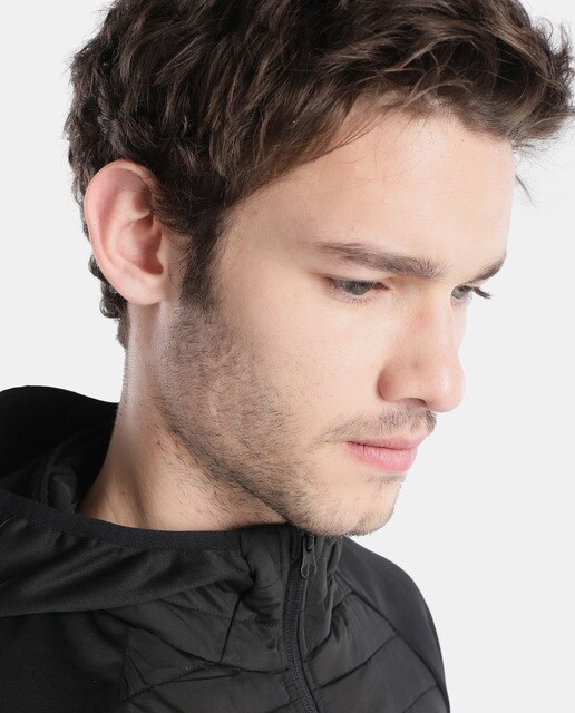 Cazadora de hombre Jack & Jones negra con capucha