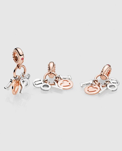 Charm I Love You rose con circonita Pandora