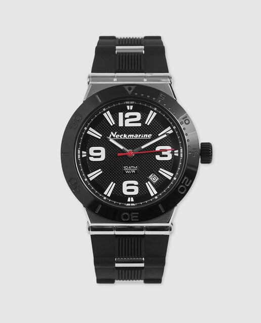 Reloj de mujer Neckmarine NKM435L06 de caucho negro
