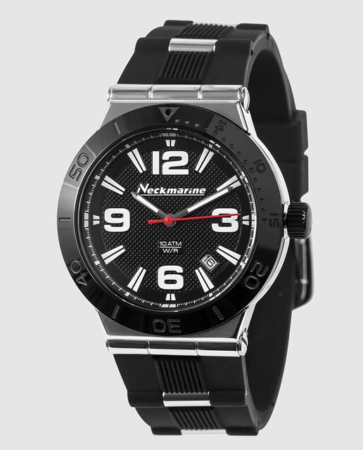 Reloj de mujer Neckmarine NKM435L06 de caucho negro