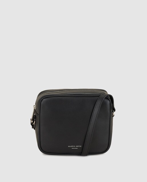 Bandolera mini Miriam de piel napa en negro de mujer