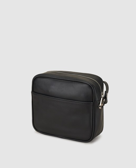 Bandolera mini Miriam de piel napa en negro de mujer