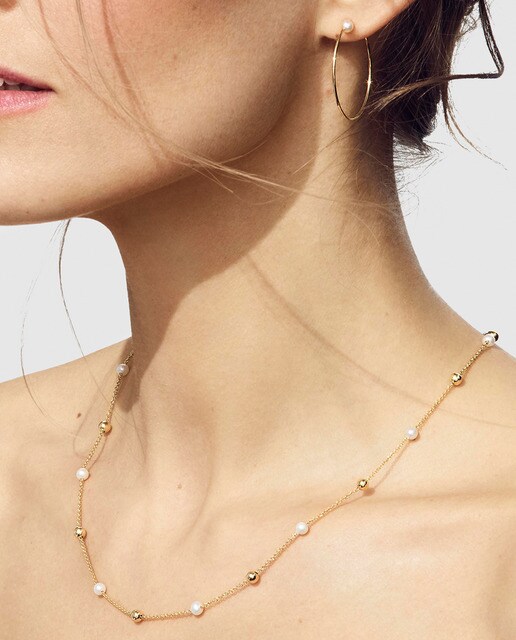 Collar mujer Oro y Perlas Gold & Roses