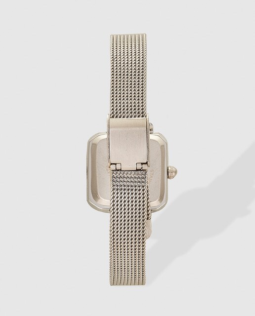 Reloj de mujer Pontina de malla plateada