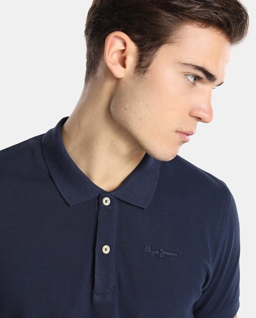 Polo de hombre Pepe Jeans azul marino de manga corta