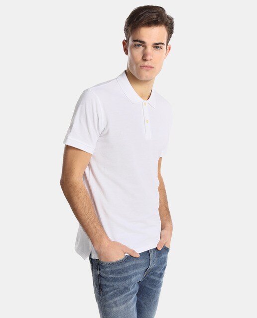 Polo de hombre Pepe Jeans blanco de manga corta