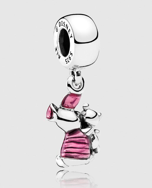 Charm colgante de plata y esmalte Piglet Pandora Disney
