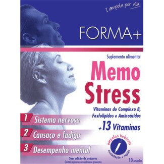 Cem Porcento Suplemento para a Memória e Stress em Sticks embalagem 10 unidades