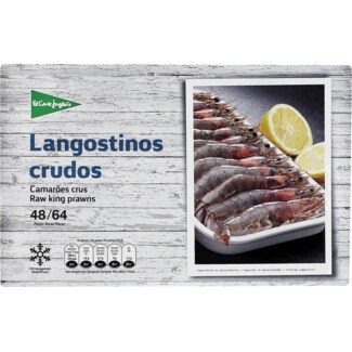 El Corte Inglés Camarões Crus 48/64 Peças embalagem 800 g