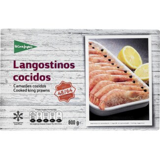 El Corte Inglés Camarões Cozidos 48/64 Peças embalagem 800 g
