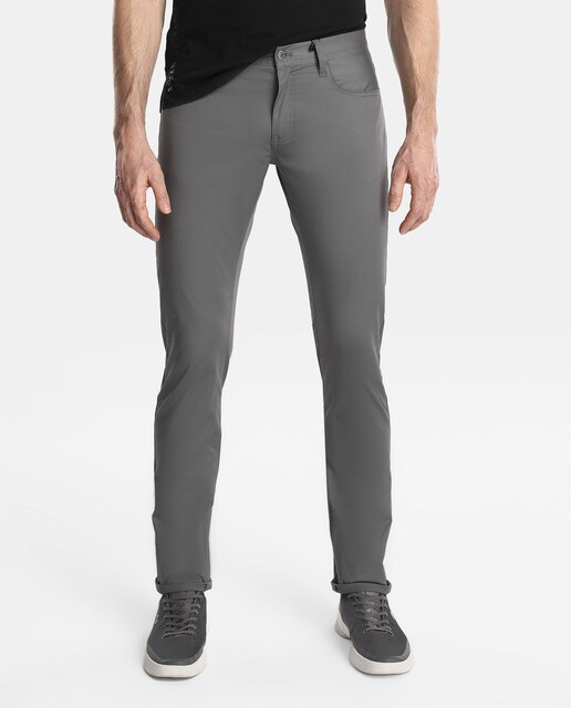 Pantalón cinco bolsillos de hombre Armani Exchange slim gris