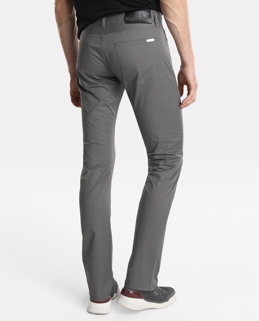 Pantalón cinco bolsillos de hombre Armani Exchange slim gris