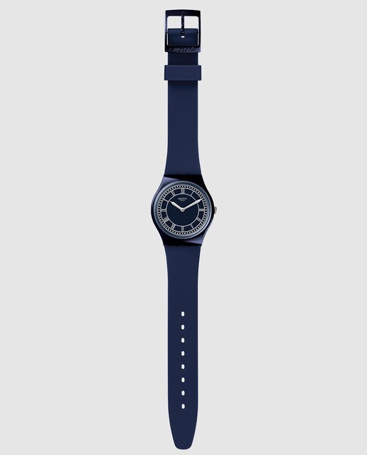 Reloj de mujer Swatch Blue Ben GN254 de silicona azul