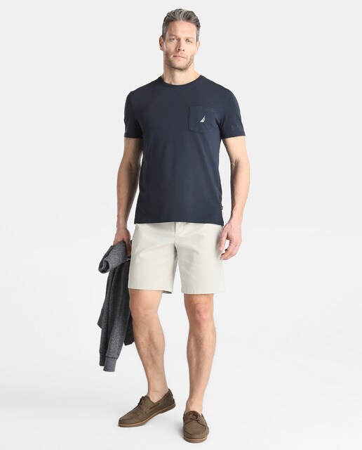 Camiseta de hombre Nautica azul de manga corta