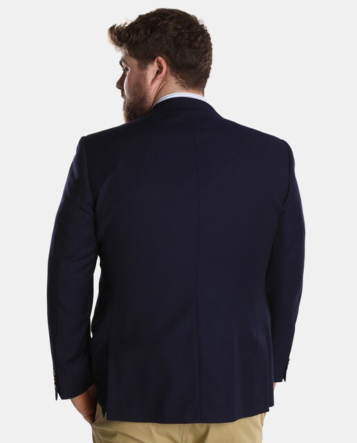 Americana de hombre Dustin regular lisa azul tallas grandes