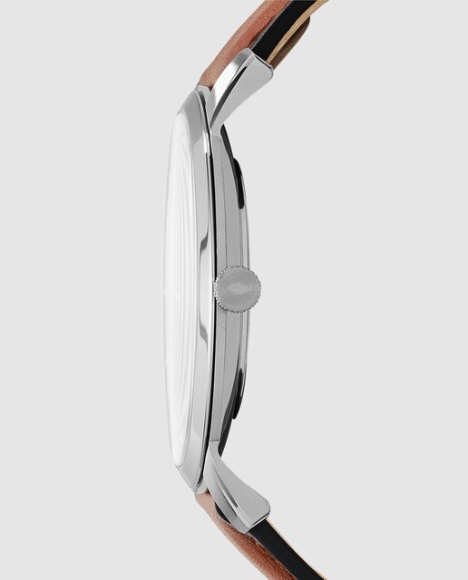 Reloj de hombre Fossil The Minimalist FS5304 de piel marrón