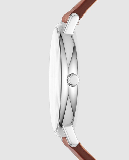 Reloj de hombre Skagen Signatur SKW6355 de piel marrón