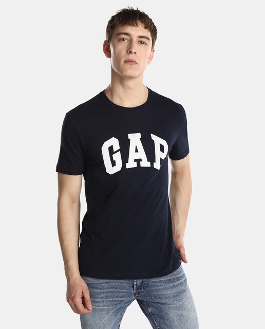 Camiseta de hombre Gap azul marino de manga corta