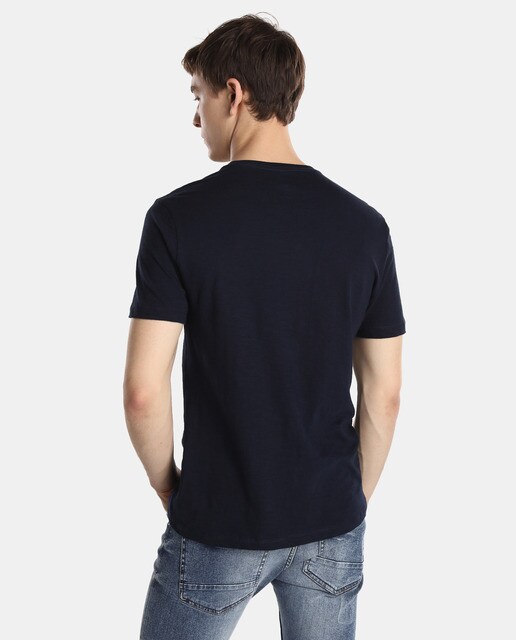 Camiseta de hombre Gap azul marino de manga corta