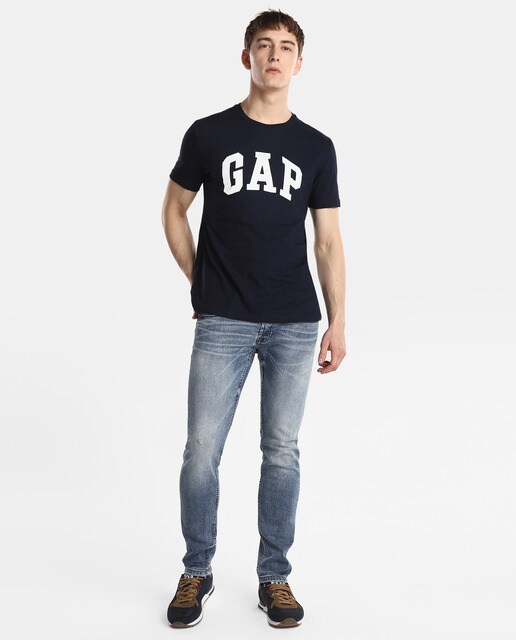Camiseta de hombre Gap azul marino de manga corta