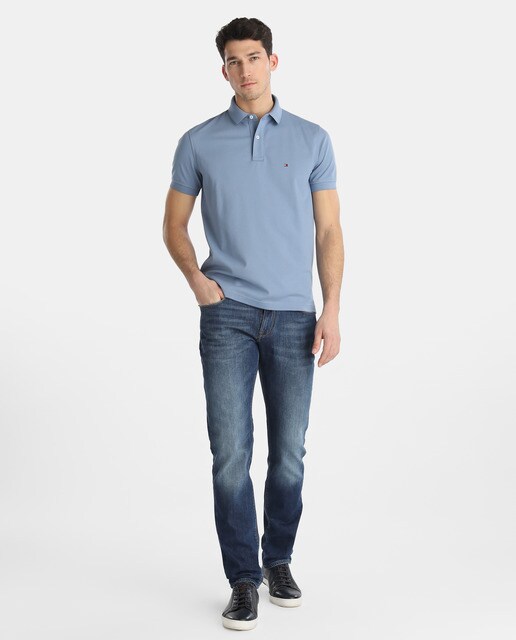Vaquero de hombre Tommy Hilfiger straight azul