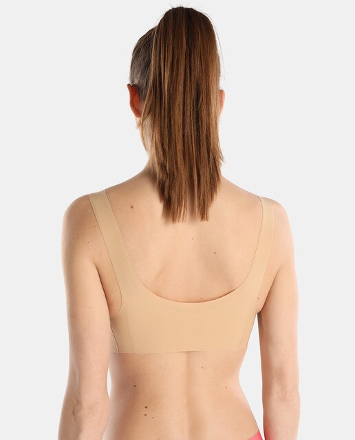 Sujetador top sin aro con almohadilla push up