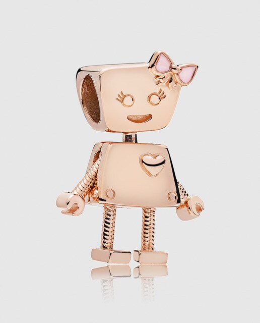 Charm Rose Robot Bella Bot Pandora