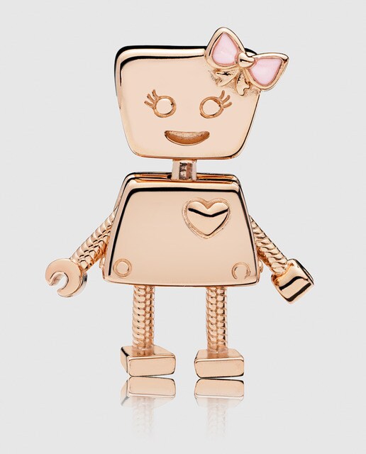 Charm Rose Robot Bella Bot Pandora